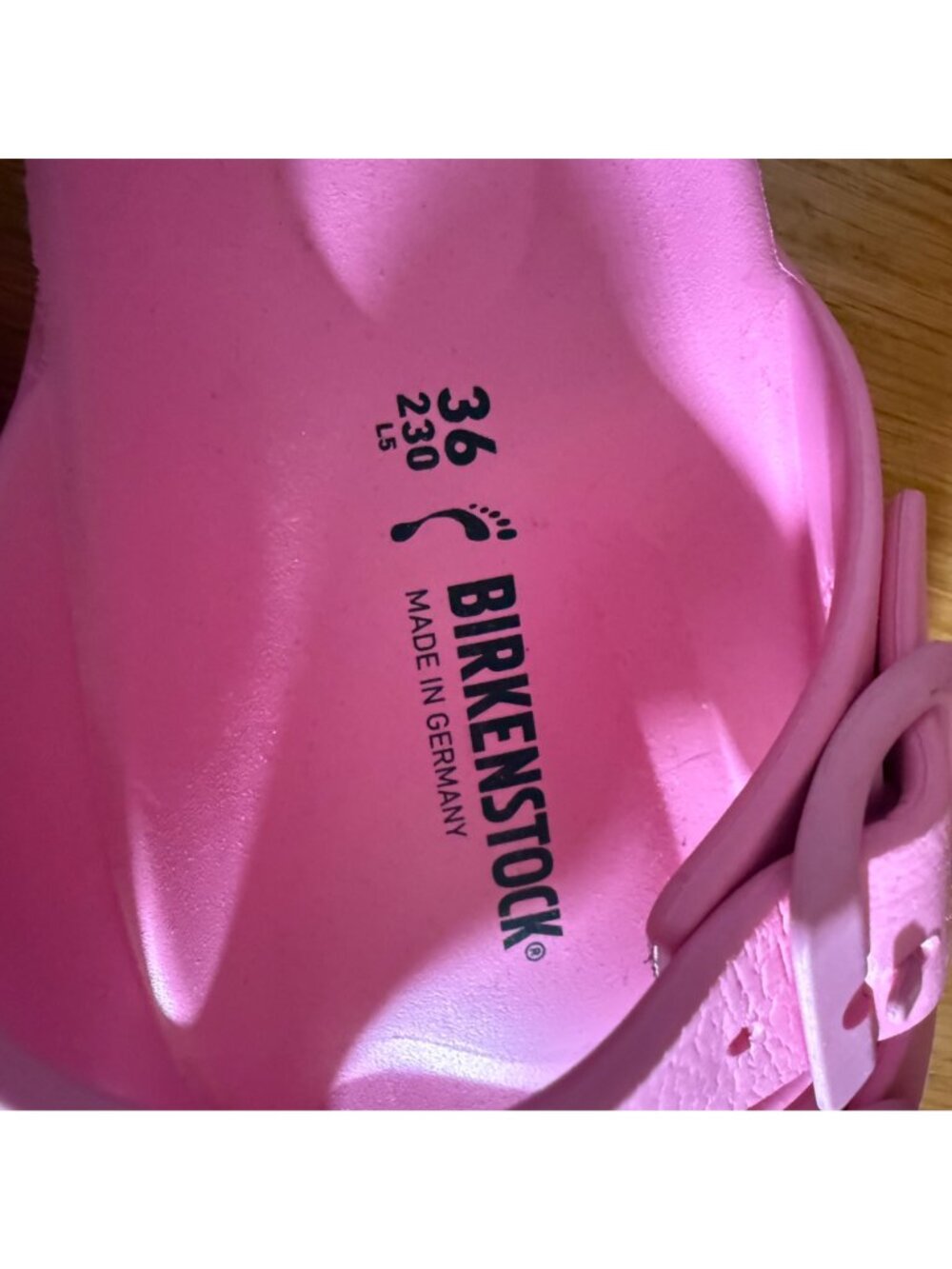 Birkenstock Womens Size 36 US 5-5.5 Pink Arizona EVA Waterproof Slide Sandals - Picture 5 of 9
